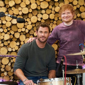 Image for Chris Hemsworth Is 'Thinking Out Loud' as Ed Sheeran's Drummer