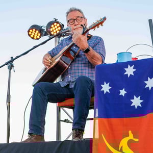 Image for John Williamson Condemns Song Being Used in Anti-Immigration Protest Videos