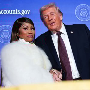 Image for Nicki Minaj Says She's 'President's No. 1 Fan' at Donald Trump Event