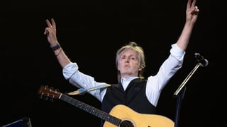 Image for Watch Paul McCartney Debut &#8216;New&#8217; Beatles Song &#8216;Now and Then&#8217; in Concert