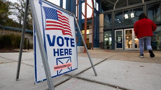 Image for Trump Dismisses Potential for Violence as Polling Places Are Hit With Bomb Threats