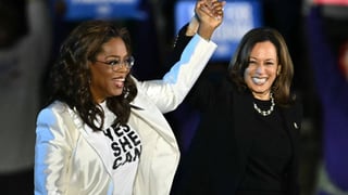 Image for Oprah, Lady Gaga, Katy Perry Join Kamala Harris on Star-Powered Election Eve