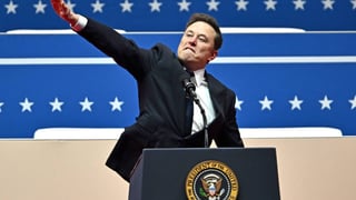 Image for Right-Wing Extremists Are Abuzz Over Musk&#8217;s Straight-Arm Salute