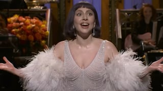 Image for Lady Gaga Jokes About Aging, Winning Razzie, Engagement in &#8216;SNL&#8217; Opening Monologue