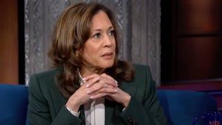 Image for Kamala Harris Tells Colbert Why She&#8217;s Not Running for California Governor