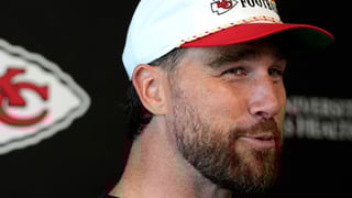 Image for Travis Kelce Is Dancing to Taylor Swift&#8217;s New Album While Fans Decipher Podcast Easter Eggs