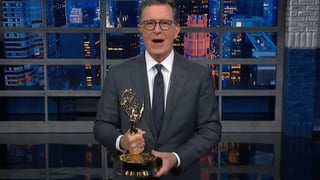 Image for Stephen Colbert Celebrates Emmys Win: &#8216;Donald Trump Doesn&#8217;t Have One&#8217;