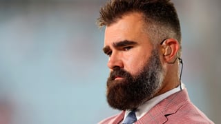 Image for Jason Kelce Debunks Obviously Fake Viral Quote About Bad Bunny Super Bowl Critics