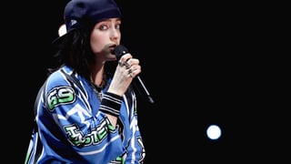 Image for Billie Eilish Grabbed and Pulled by Fan During Miami Concert