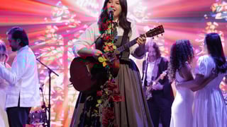 Image for Lucy Dacus Performs &#8216;Best Guess&#8217; for Newlyweds in Officiated Wedding Ceremony on &#8216;Kimmel&#8217;