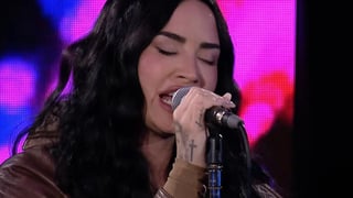 Image for See Demi Lovato Mashup Lady Gaga&#8217;s &#8216;Mayhem&#8217; Songs for BBC Radio 1 Live Lounge