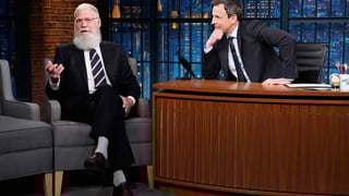 Image for David Letterman Says He&#8217;s &#8216;Never Been More Proud&#8217; of Seth Meyers After Trump Attacks
