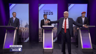 Image for &#8216;SNL&#8217; Cold Open: Trump Crashes NYC Mayoral Debate to Roast Each Candidate