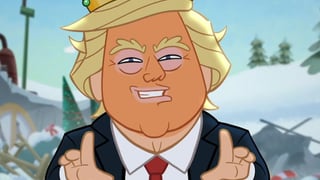 Image for Stephen Colbert Takes Aim at &#8216;Jag Bag&#8217; Donald Trump in Animated Christmas Video