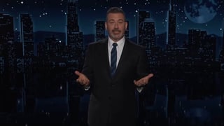 Image for Jimmy Kimmel Pans TPUSA&#8217;s &#8216;Disaster&#8217; Halftime Show With Kid Rock: &#8216;Lip-Synch Battle With Himself&#8217;