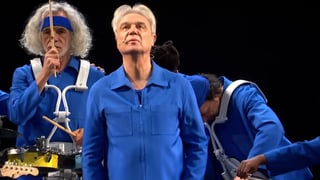 Image for Watch David Byrne Perform &#8216;When We Are Singing&#8217; on &#8216;Colbert&#8217;