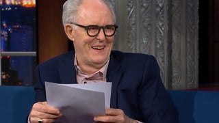 Image for Watch John Lithgow Hail Stephen Colbert as &#8216;Beloved National Treasure&#8217;