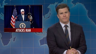 Image for &#8216;SNL&#8217; Weekend Update Uses Trump&#8217;s Own Words Against Him on Iran War