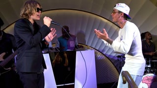 Image for WATCH: The Kid Laroi Joins Justin Bieber On Stage at Coachella