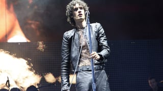 Image for Sombr Rocks Coachella in Lace and Leather With Help From Billy Corgan