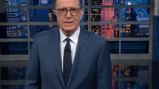 Image for Stephen Colbert Jokes That Trump Gave a &#8216;Concise, Intelligent&#8217; Speech: &#8216;April Fools!&#8217;