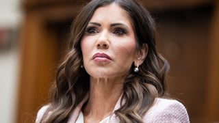 Image for Kristi Noem Responds to Husband&#8217;s &#8216;Bimbofication&#8217; Fetish Photos