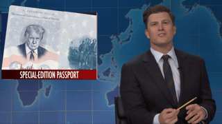 Image for &#8216;SNL&#8217; Weekend Update Mocks Trump&#8217;s Vain Passport Move, King Charles&#8217; Visit