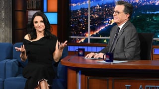 Image for Watch Julia Louis-Dreyfus Channel &#8216;Veep&#8217; Character Selina Meyer to Roast Stephen Colbert