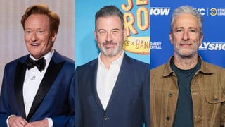 Image for Jimmy Kimmel Forms Cover Band With Conan O&#8217;Brien, Jon Stewart at Netflix Is a Joke Fest