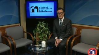 Image for Stephen Colbert Makes Quick Return to Late-Night TV… on Monroe, Michigan, Public Access