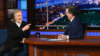 Image for Paul McCartney Interview on &#8216;Late Show&#8217; Gets Interrupted by Giant Wormhole
