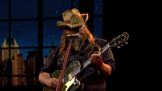 Image for Chris Stapleton Covers Willie Nelson&#8217;s Pro-Immigrant Song &#8216;Living in the Promiseland&#8217; on &#8216;Colbert&#8217;