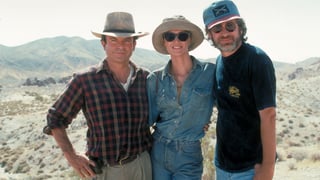 Image for Steven Spielberg and Laura Dern Praise &#8216;Jurassic Park&#8217; Star Sam Neill After Death