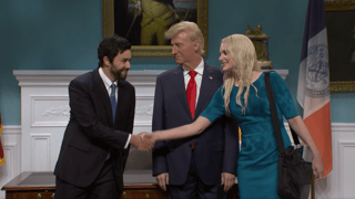 Image for &#8216;SNL&#8217; Cold Open: &#8216;Totally Normal&#8217; Natalie Harp Threatens Mamdani Over Trump