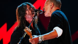 Image for See Bruce Springsteen Cover Neil Young With Dave Grohl at Power to the People Fest