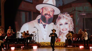 Image for Zac Brown Delivers Emotional &#8216;Duet&#8217; With Dolly Parton During Tribute Ceremony