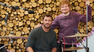 Image for Watch Ed Sheeran Let Chris Hemsworth Play Drums on &#8216;Thinking Out Loud&#8217; at Stadium Concert