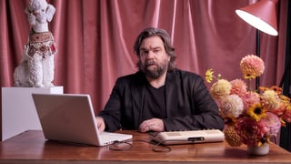 Image for Watch Jemaine Clement Teach Matt Berry How to Use an Orchid Songwriting Instrument
