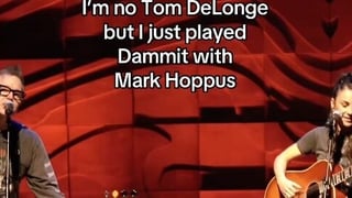 Image for WATCH: Amy Shark Joins Mark Hoppus in Melbourne to Play &#8216;Dammit&#8217;