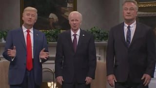 Image for Donald Trump and Joe Biden Bond Over Hating Being President on ‘SNL’ as Alec Baldwin Debuts as RFK Jr.: ‘I Got a Dead Dolphin in My Car’