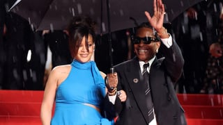 Image for Rihanna Stuns Cannes Red Carpet in the Rain to Support A$AP Rocky at ‘Highest 2 Lowest’ World Premiere 