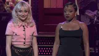 Image for Sabrina Carpenter Crashes Quinta Brunson’s SNL Musical Monologue About Being Short, Tom Holland and Kendrick Lamar Get Shout Outs