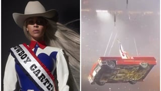 Image for Beyoncé’s Mid-Air Car Almost Tips Over, Singer Pauses ‘Cowboy Carter’ Tour to Get Safely on the Ground: ‘If I Ever Fall I Know Y’all Would Catch Me’