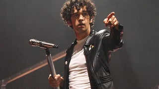 Image for Matty Healy Says the 1975 Doesn’t Want Its ‘Legacy to Be One of Politics’ at Glastonbury Headlining Set: ‘We Need More Love and Friendship’