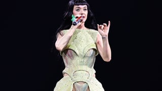 Image for Katy Perry Nearly Falls as Stage Prop Tips Mid-Air During Australia Concert