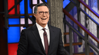 Image for Stephen Colbert ‘Late Show’ Features Cameos by Jimmy Fallon, Jon Stewart, John Oliver and Seth Meyers in Spoof of Coldplay Kiss-Cam Video