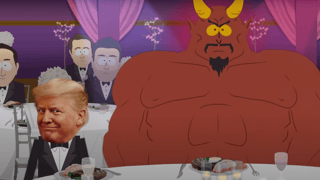 Image for Donald Trump Gropes Satan’s Leg in New ‘South Park’ Footage; Show Won’t Air New Episode This Week but Keeps Targeting Trump Anyway