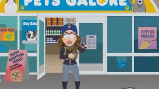 Image for ‘South Park’ Doubles Down on Kristi Noem With Paramount+ End Credits Scene Featuring Her on Shooting Spree at a Pet Store