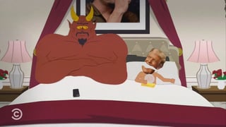 Image for ‘South Park’ Mocks Trump’s ‘Small Penis,’ His Bribes From Mark Zuckerberg and Tim Cook, and His Apple Sex Toy for Satan