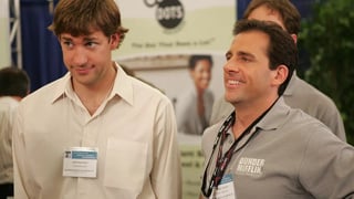 Image for Steve Carell and John Krasinski Crashed ‘The Paper’ Set to Wish the Cast of ‘The Office’ Spinoff Good Luck